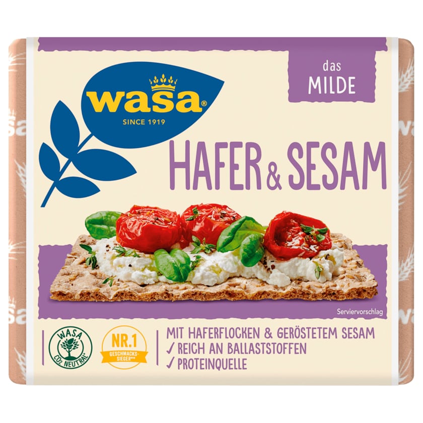 Wasa Knäckebrot Hafer & Sesam 230g